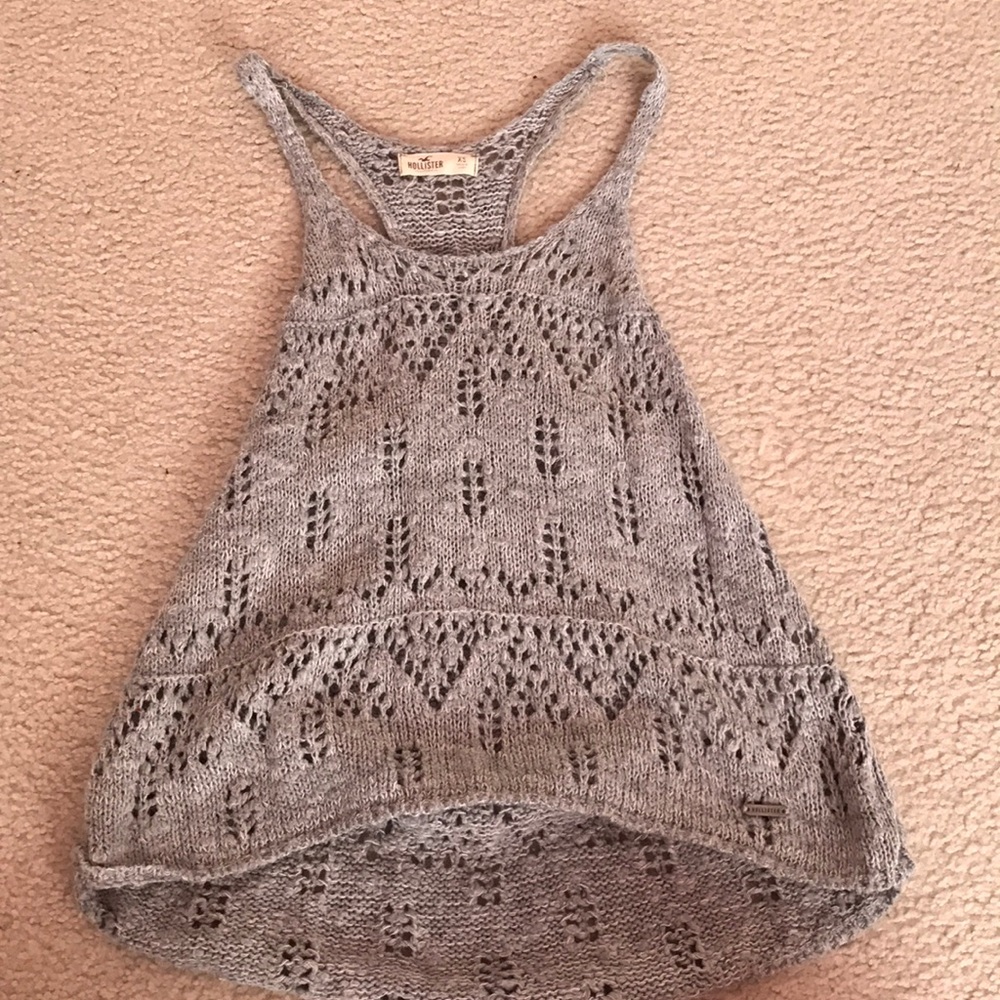 gray sweater tank